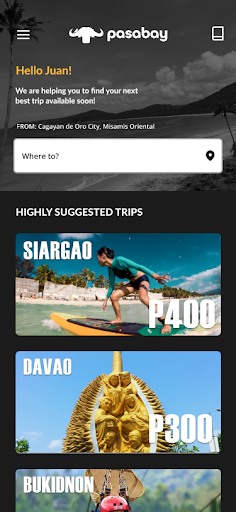 Android application Pasabay screenshort