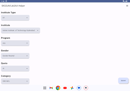 SKGEzhil JoSAA Helper Screen 3