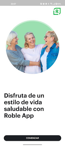Android application Roble App: Activa tu bienestar screenshort