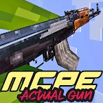 Cover Image of Скачать Mcpe Actual Gun Mod  APK