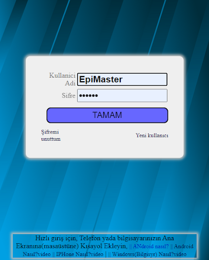 Epilasyon Merkezi Yönetim Pro. Screen 2