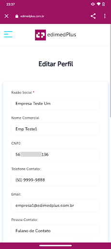 edimedPlus Empresa Screen 2