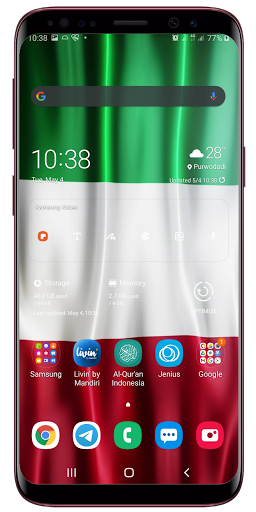 Italian Flag Live Wallpaper Screen 3