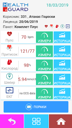 Android application HEALTH eGuard screenshort
