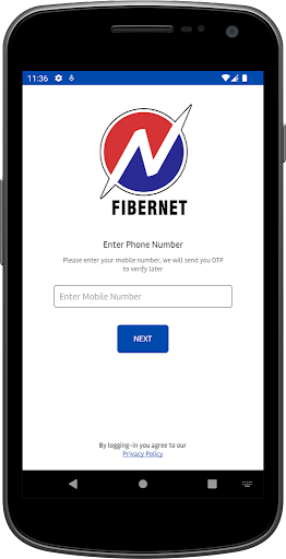 Android application NFibernet Customer App screenshort
