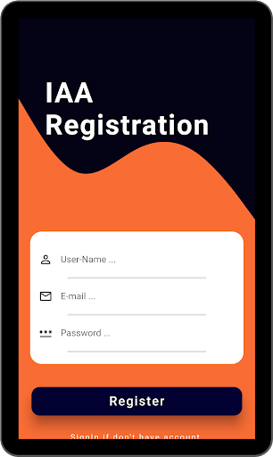 IAA Global - Template App Screen 3