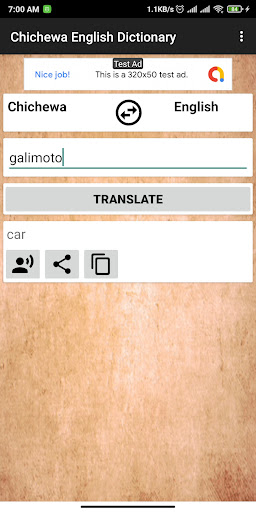 Chichewa English Dictionary Screen 3