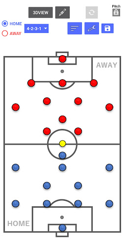 Android application football tactics board screenshort