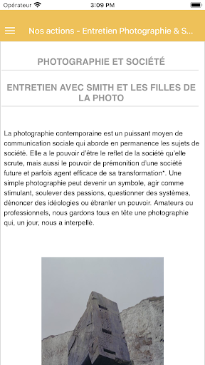Android application Les Filles de la Photo screenshort