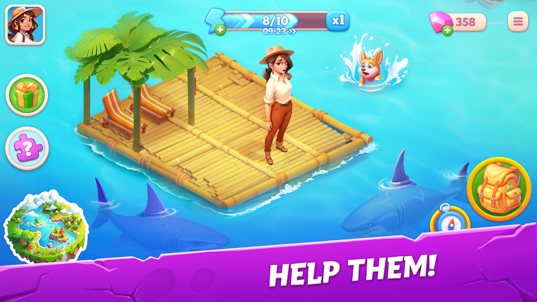 Merge Adventure: Travel Games 1.0.0 APK + Мод (Unlimited money) за Android