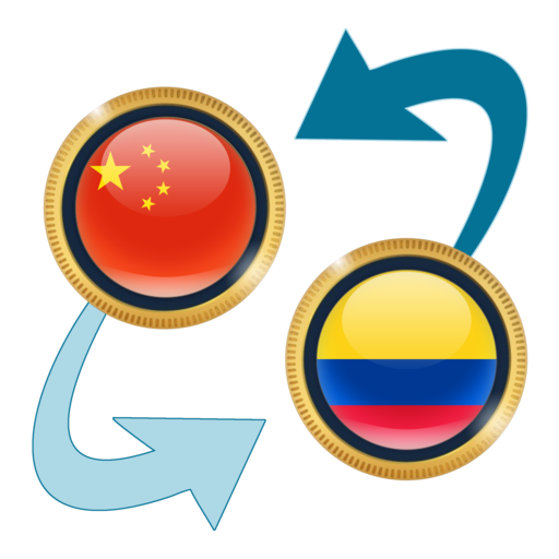 Chinese Yuan x Colombian Peso logo