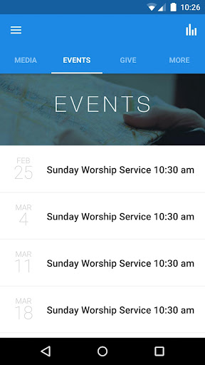Hope Church Blaine App Screen 2