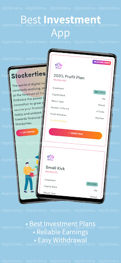 Android application Stockerties - Earn for Real screenshort