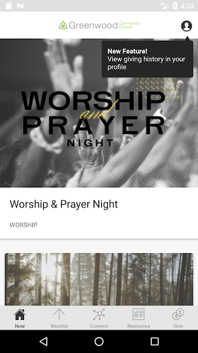 Android application Greenwood Community Church screenshort
