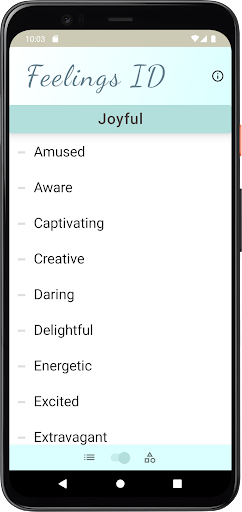 Android application Feelings ID screenshort