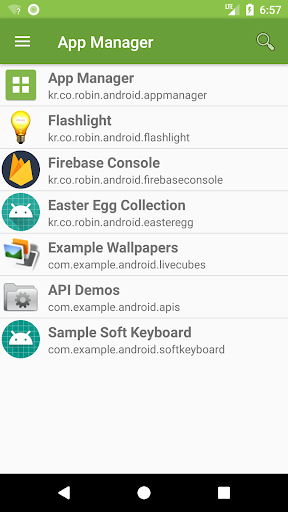 Aperçu de l'application