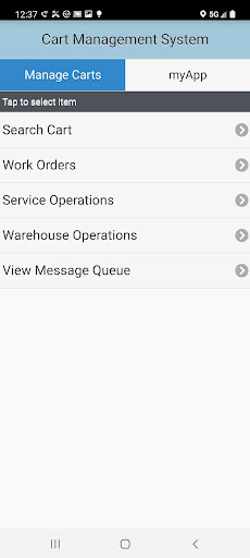 City of Chicago Cart Inventory Screen 2