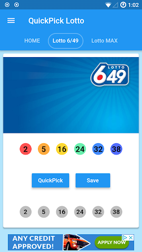 QuickPick Lotto Screen 2
