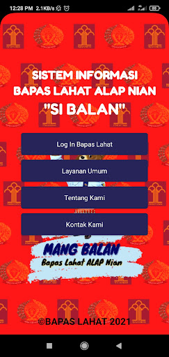 Android application Si Balan screenshort