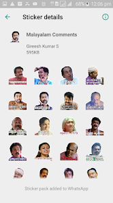 Malayalam Movie Actors Sticker - Apps on Google Play