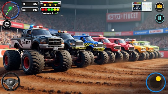 Police Monster Truck Car Games 3