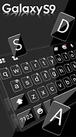 screenshot of Business Black S9 Keyboard Theme