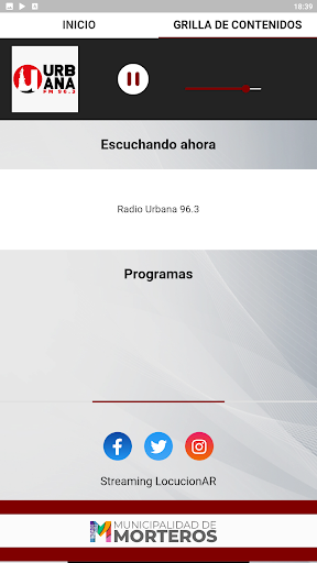 Radio Urbana 96.3 Screen 2