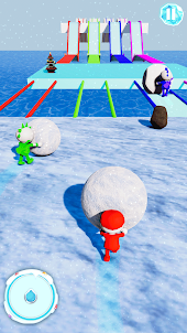 Snow Racing: Snow Ball IO Game