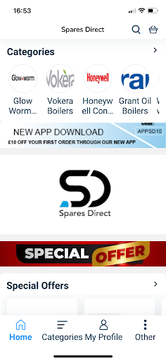 Android application Spares Direct Ltd screenshort