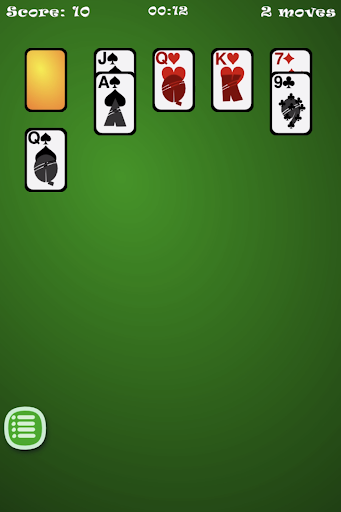 Classis Aces Up Solitaire Game Screen 3