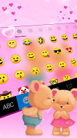 screenshot of Bear Couple Keyboard Theme