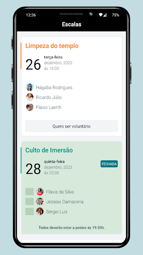 Android application Escala MSV screenshort