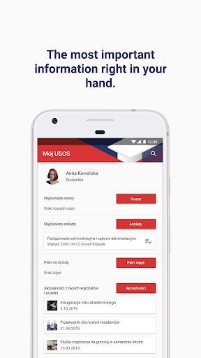 Android application Mobile USOS UAM screenshort