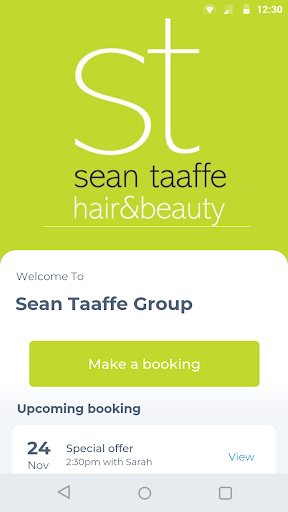 Android application Sean Taaffe Group screenshort