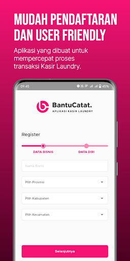 Bantu Catat - Kasir Laundry Screen 2