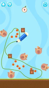 Save Capybara brain games