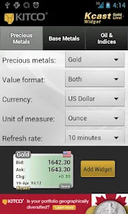 Gold Live! Widget - Gold Price