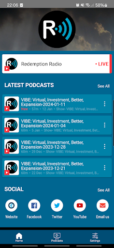 Android application Redemption Radio screenshort