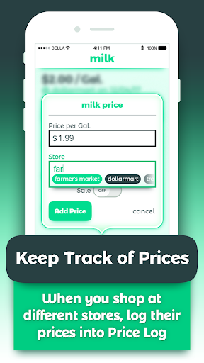 Price Log Screen 3