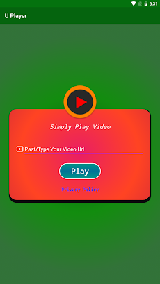 U Player - Play Video URLのおすすめ画像1