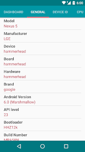 Device Info Screenshot