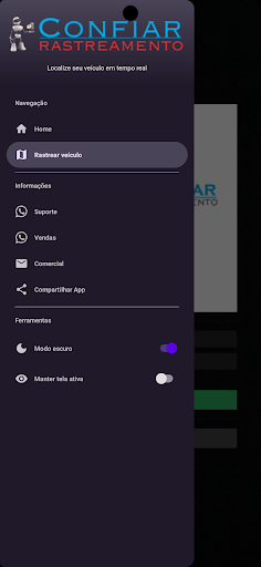 Confiar Rastreamento Screen 2