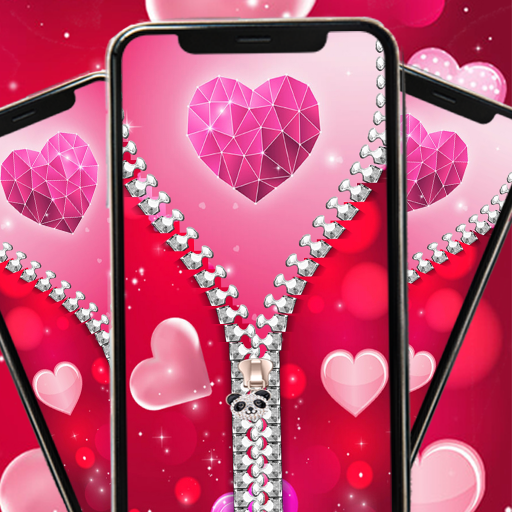 Rose Heart zipper Lock Screen Download on Windows