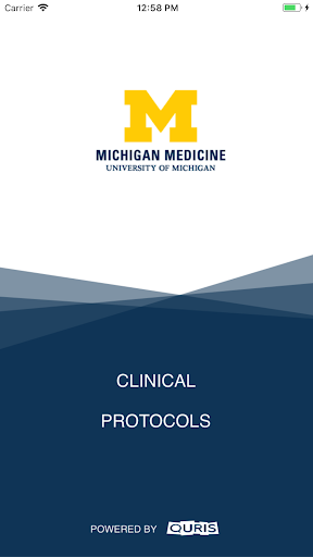 Android application Clinical Protocols screenshort