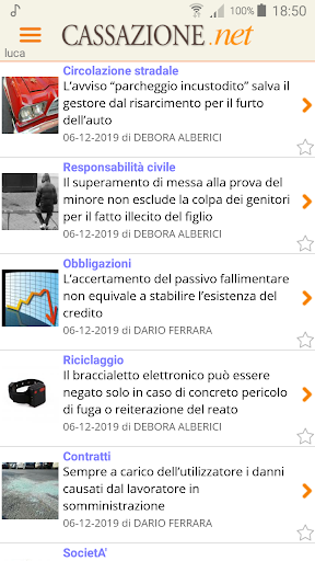 Android application Cassazione.net - News e Codici screenshort