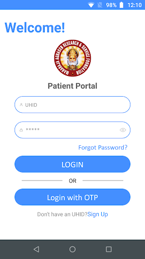 Maharaja Agrasen PatientPortal Screen 2