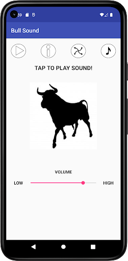 Android application Bull Sound screenshort