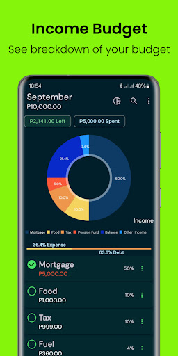 Android application Finance Buddy: Budgets, Goals screenshort