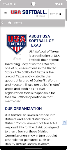 USA Softball of TX