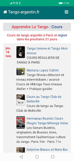 Tango-argentin.fr Screen 3